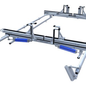 A computer rendering of the frame for the boat.