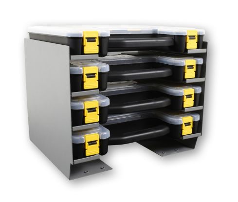 Cargo-Case-Shelf-Cabinet-with-4-Small-Cargo-Cases.jpg Cargo Case Shelf Cabinet with 4 Small Cargo Cases - Image 1