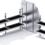 Folding Shelves Package - Sprinter 144" WB High Roof - Sliding Partition