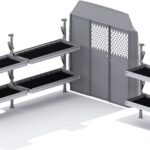 Folding Shelves Package - Sprinter 144" WB Standard Roof