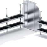 Folding Shelves Package - Sprinter 170" WB High Roof - Sliding Partition