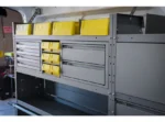 Small Parts Bins (40331) In Steel Shelf Cabinet - 6 Bins - Image 2